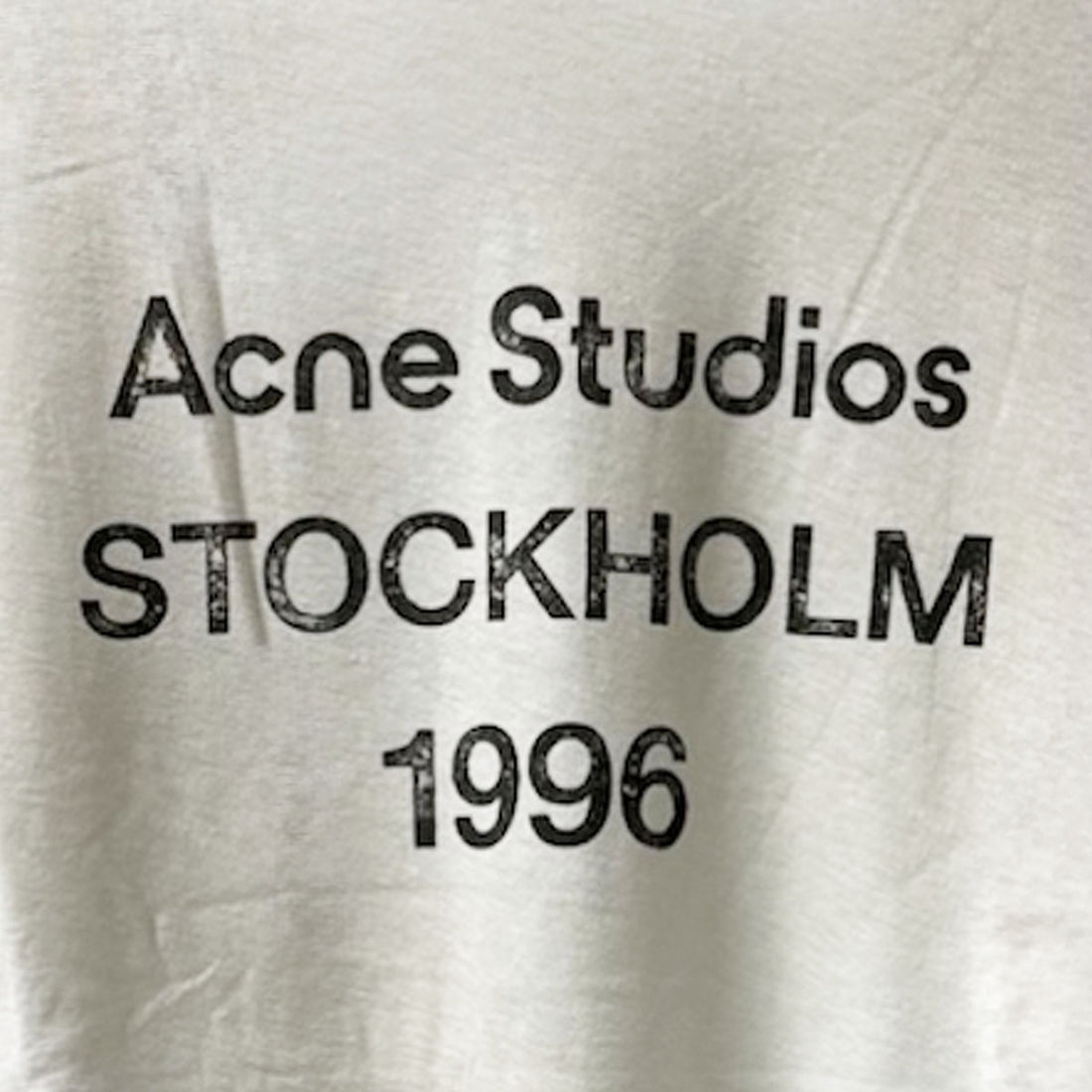 [ACNE STUDIOS]T-SHIRT/DIRTY WHITE(UX-TSHI000013)