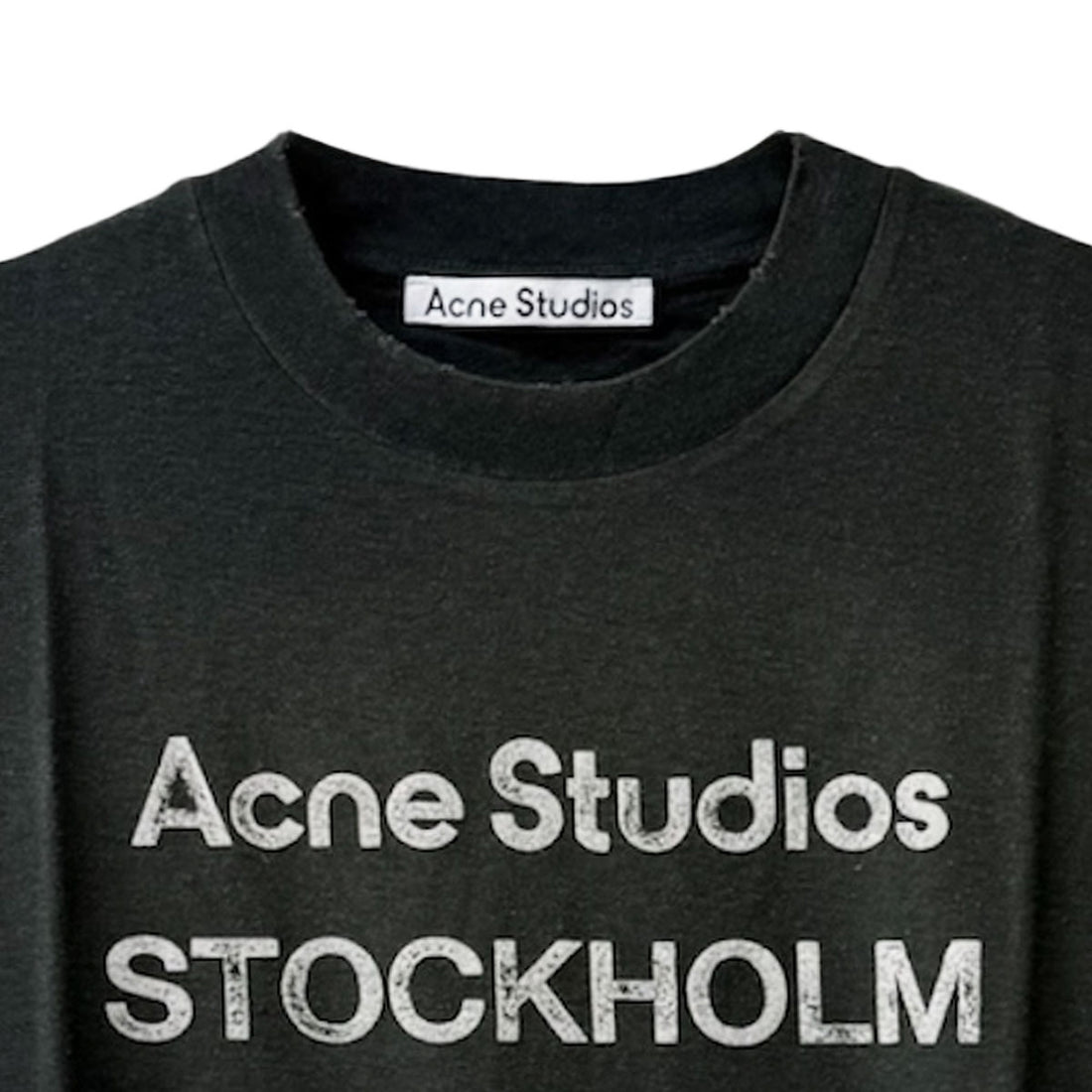[ACNE STUDIOS]T-SHIRT/FADED BLACK(UX-TSHI000013)
