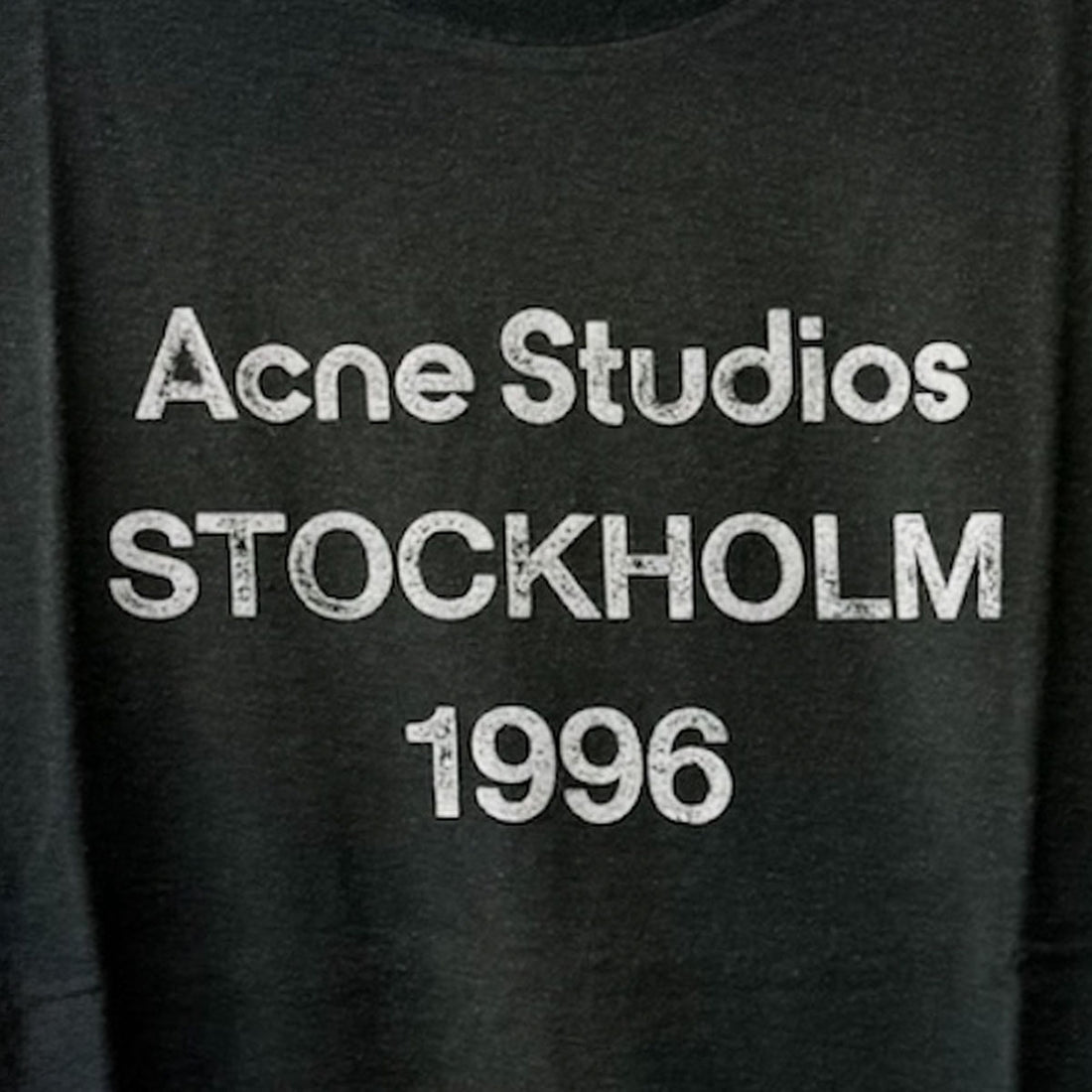 [ACNE STUDIOS]T-SHIRT/FADED BLACK(UX-TSHI000013)