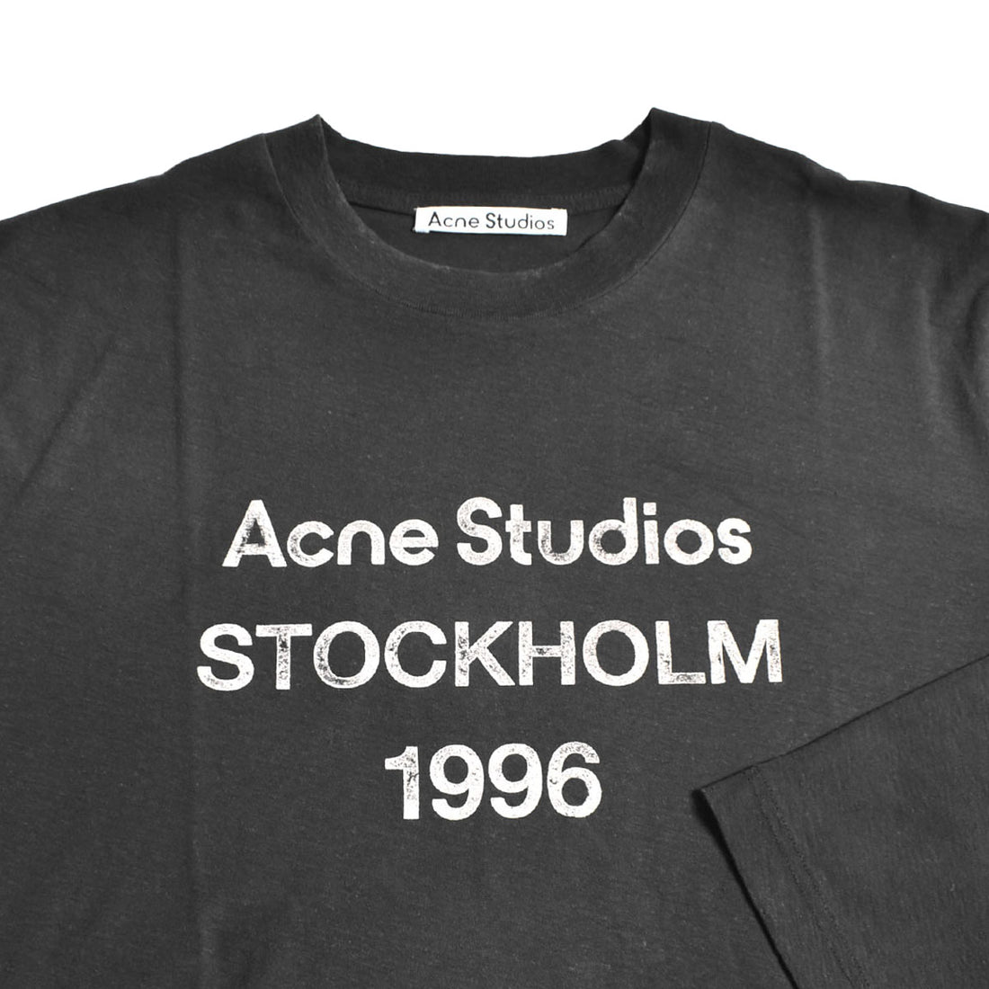 [ACNE STUDIOS]LS T-SHIRT/FADED BLACK(UX-TSHI000016)