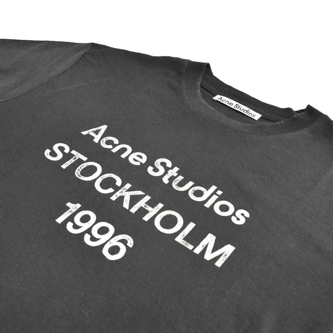 [ACNE STUDIOS]LS T-SHIRT/FADED BLACK(UX-TSHI000016)