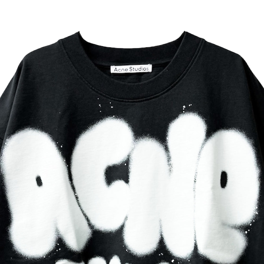 [ACNE STUDIOS]T-SHIRT/BLACK/WHITE(UX-TSHI000116)