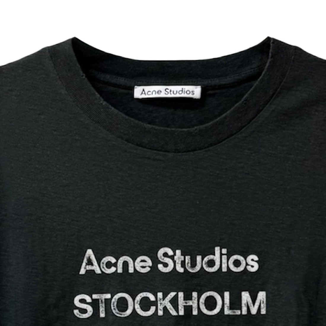 [ACNE STUDIOS]T-SHIRT/FADED BLACK(UX-TSHI000181)