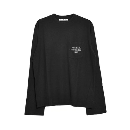 [ACNE STUDIOS]L/S T-SHIRT/FADED BLACK(UX-TSHI000237)