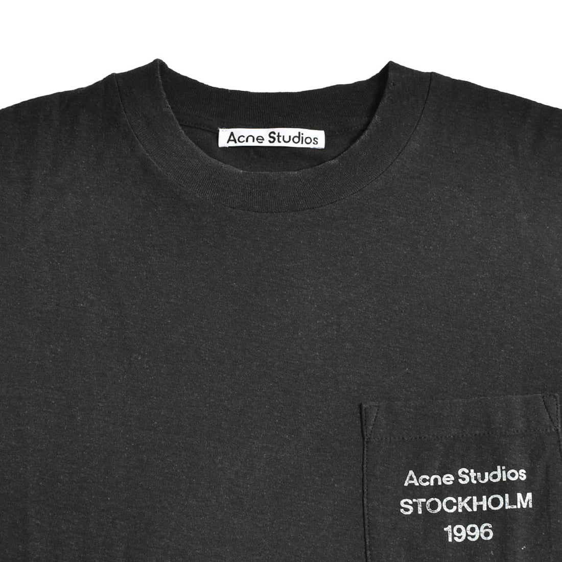 [ACNE STUDIOS]L/S T-SHIRT/FADED BLACK(UX-TSHI000237)