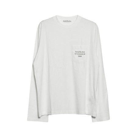 [ACNE STUDIOS]L/S T-SHIRT/OPTIC WHITE(UX-TSHI000284)