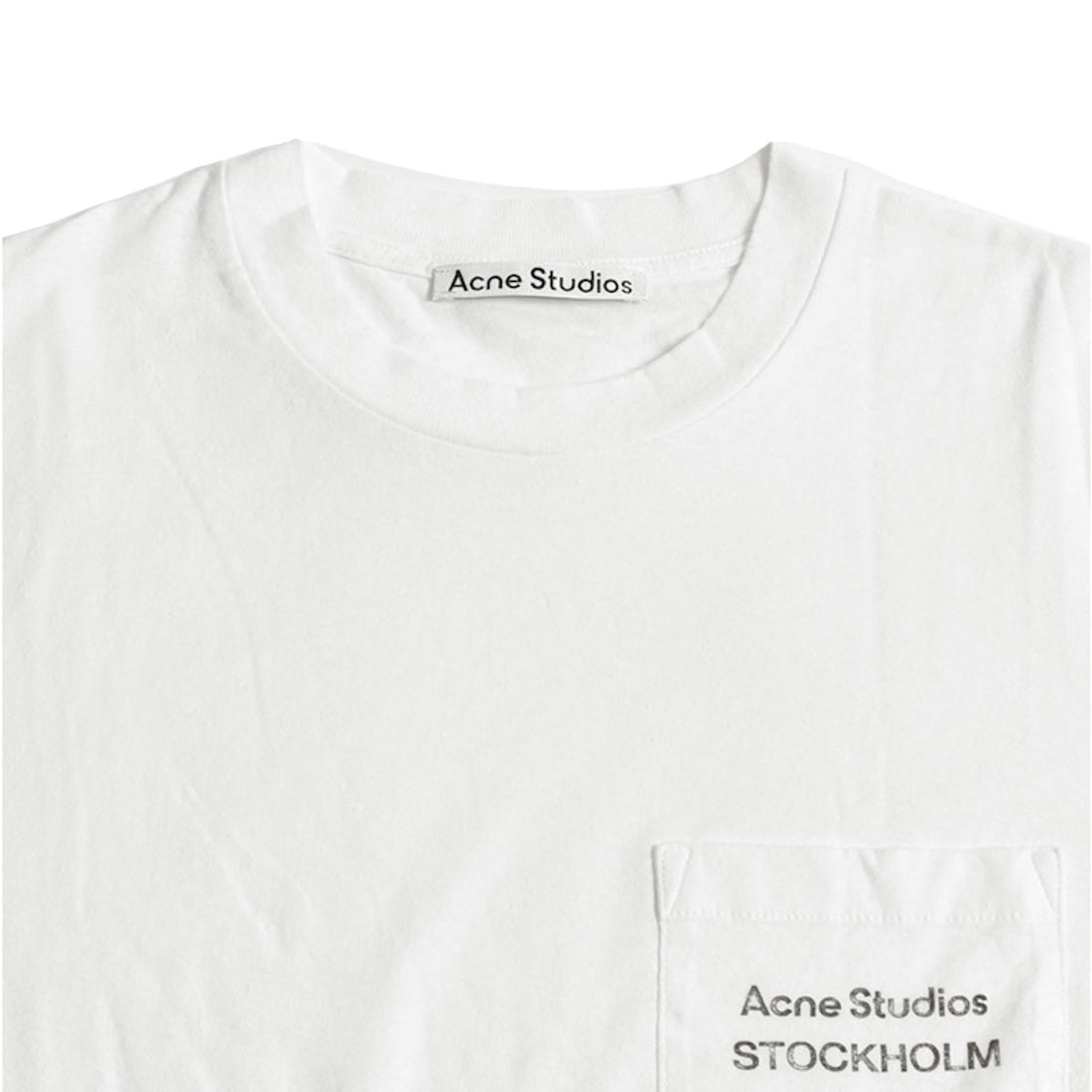 [ACNE STUDIOS]L/S T-SHIRT/OPTIC WHITE(UX-TSHI000284)