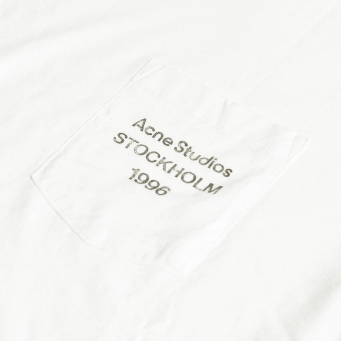 [ACNE STUDIOS]L/S T-SHIRT/OPTIC WHITE(UX-TSHI000284)