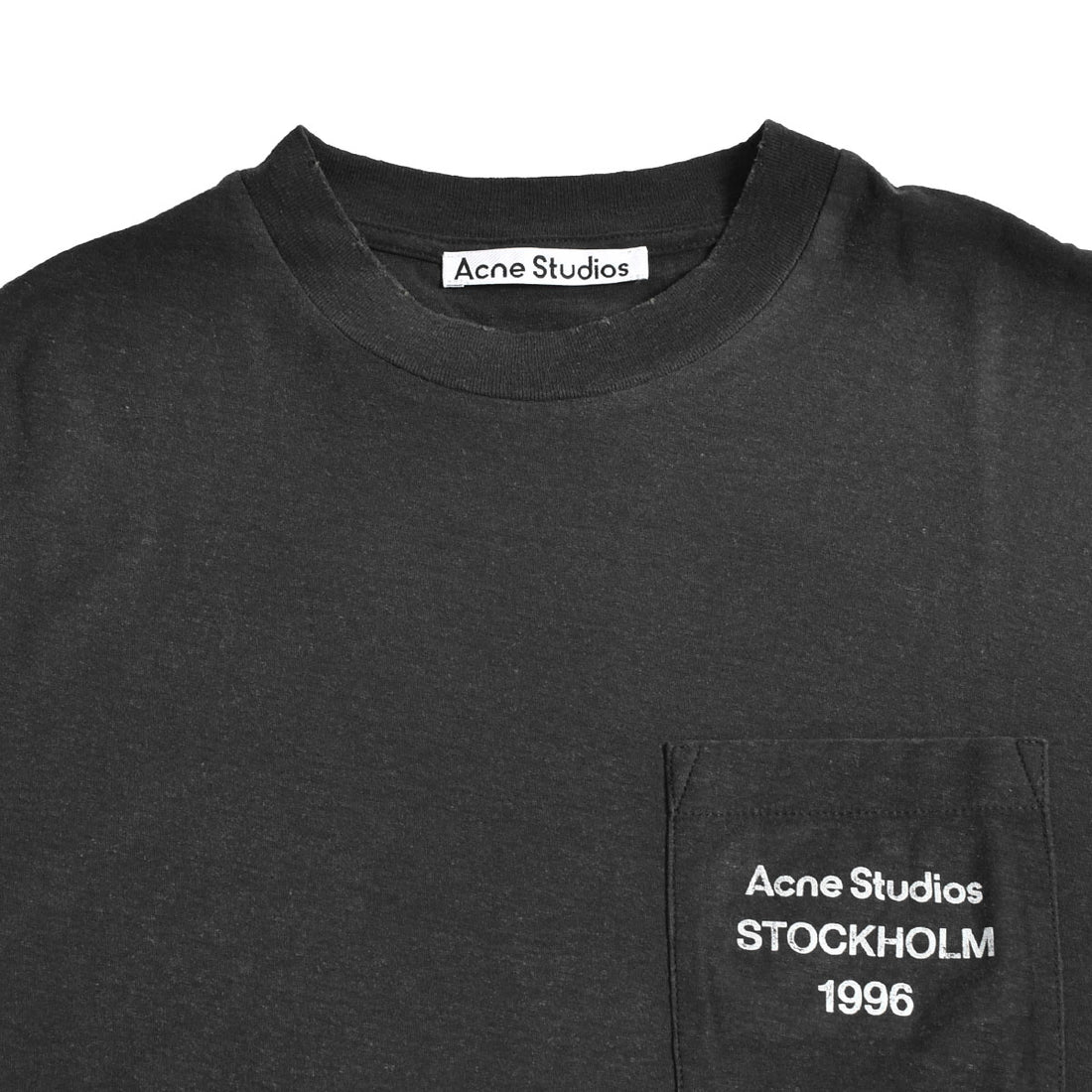 [ACNE STUDIOS]T-SHIRT/FADED BLACK(UX-TSHI000289)