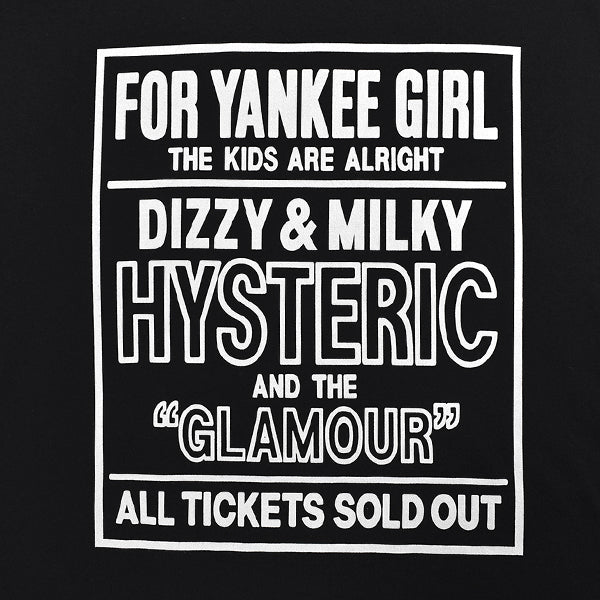 YANKEE GIRL Tシャツ/BLACK(02211CT11)