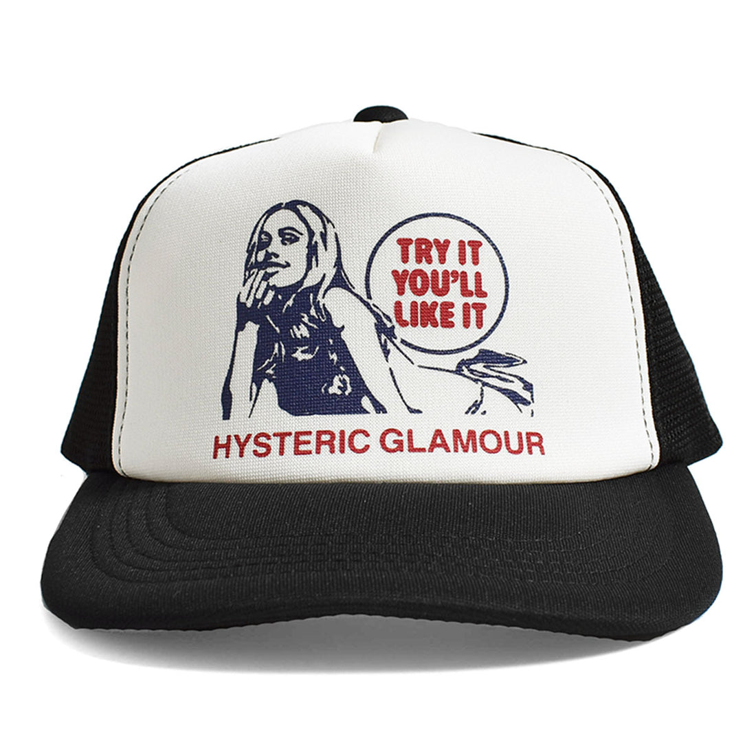 [HYSTERIC GLAMOUR]TRY IT YOU'LL LIKE IT メッシュキャップ/BLACK(02231QH04)