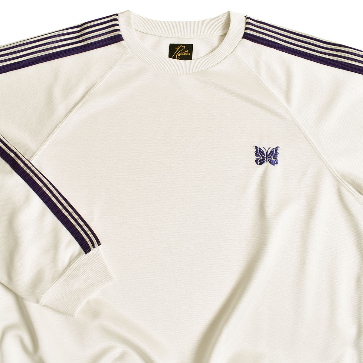 NEEDLES]Track Crew Neck Shirt - Poly Smooth/WHITE(MR285) – R&Co.