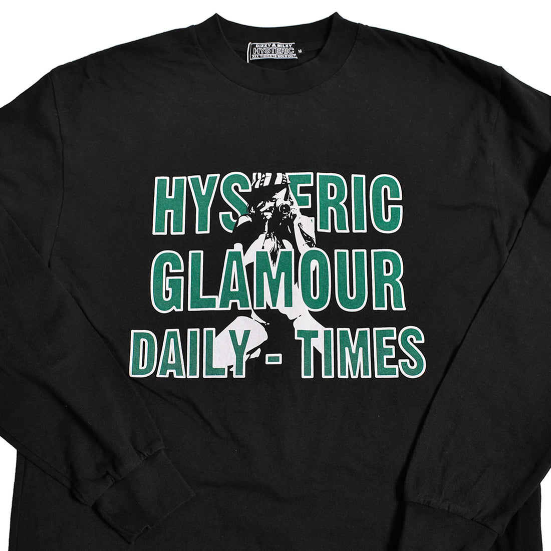 [HYSTERIC GLAMOUR]DAILY HYSTERIC Tシャツ/BLACK(02231CL03)
