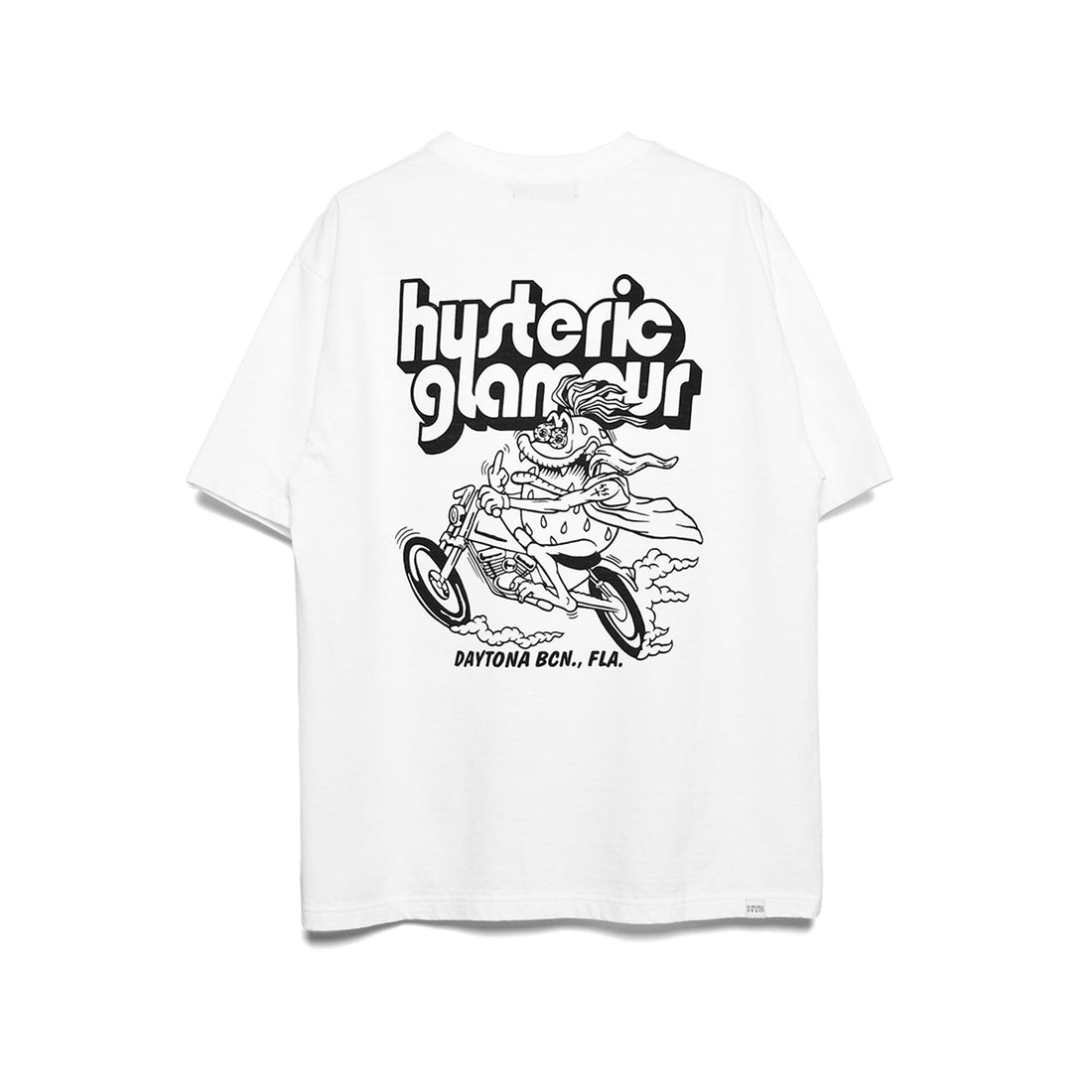 [HYSTERIC GLAMOUR]HG MOTORCYCLE ポケ付きTシャツ/WHITE(02231CT03)