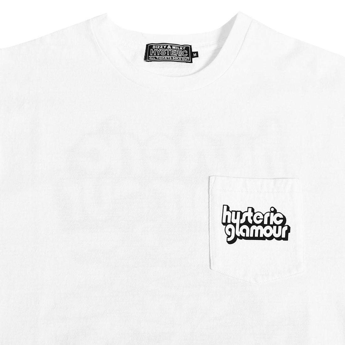 [HYSTERIC GLAMOUR]HG MOTORCYCLE ポケ付きTシャツ/WHITE(02231CT03)