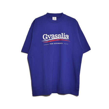 [VETEMENTS]GVASALIA FOR VETEMENTS T-SHIRT/BLUE(UE63TR221)