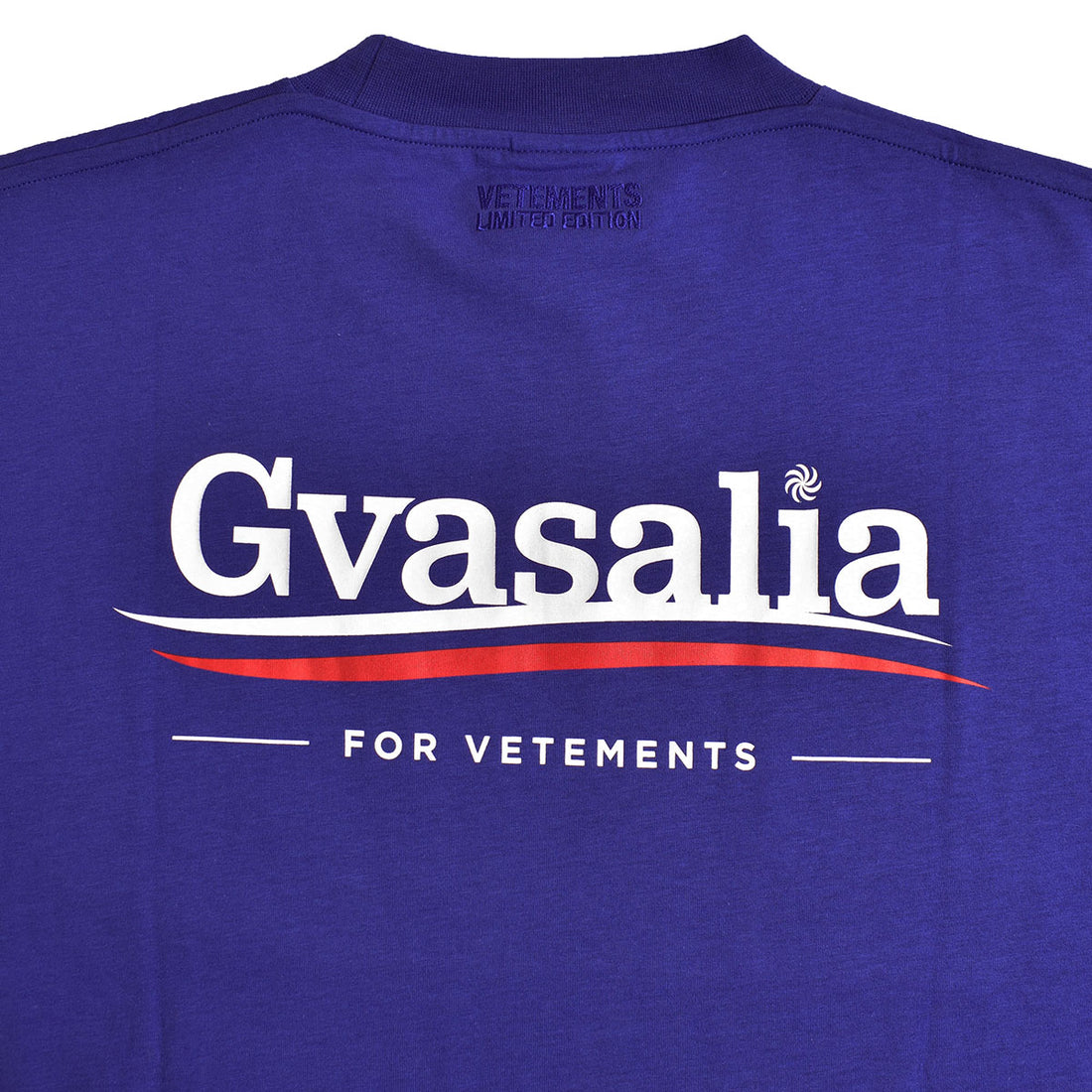 [VETEMENTS]GVASALIA FOR VETEMENTS T-SHIRT/BLUE(UE63TR221)