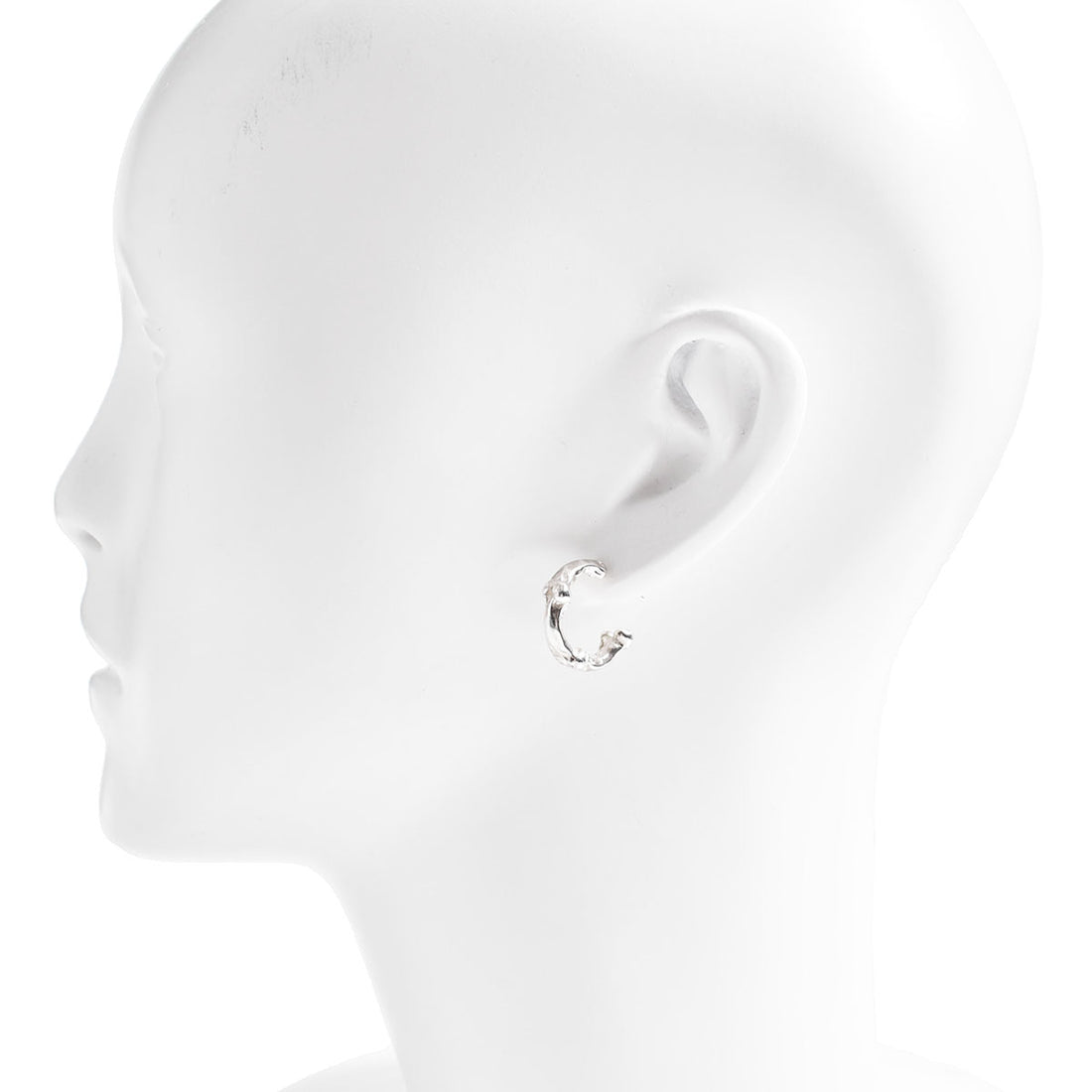[TAKAHIRO MIYASHITA TheSoloIst]bone shaped earrings.-M- (15mm)/SILVER(sa.0032SS23)