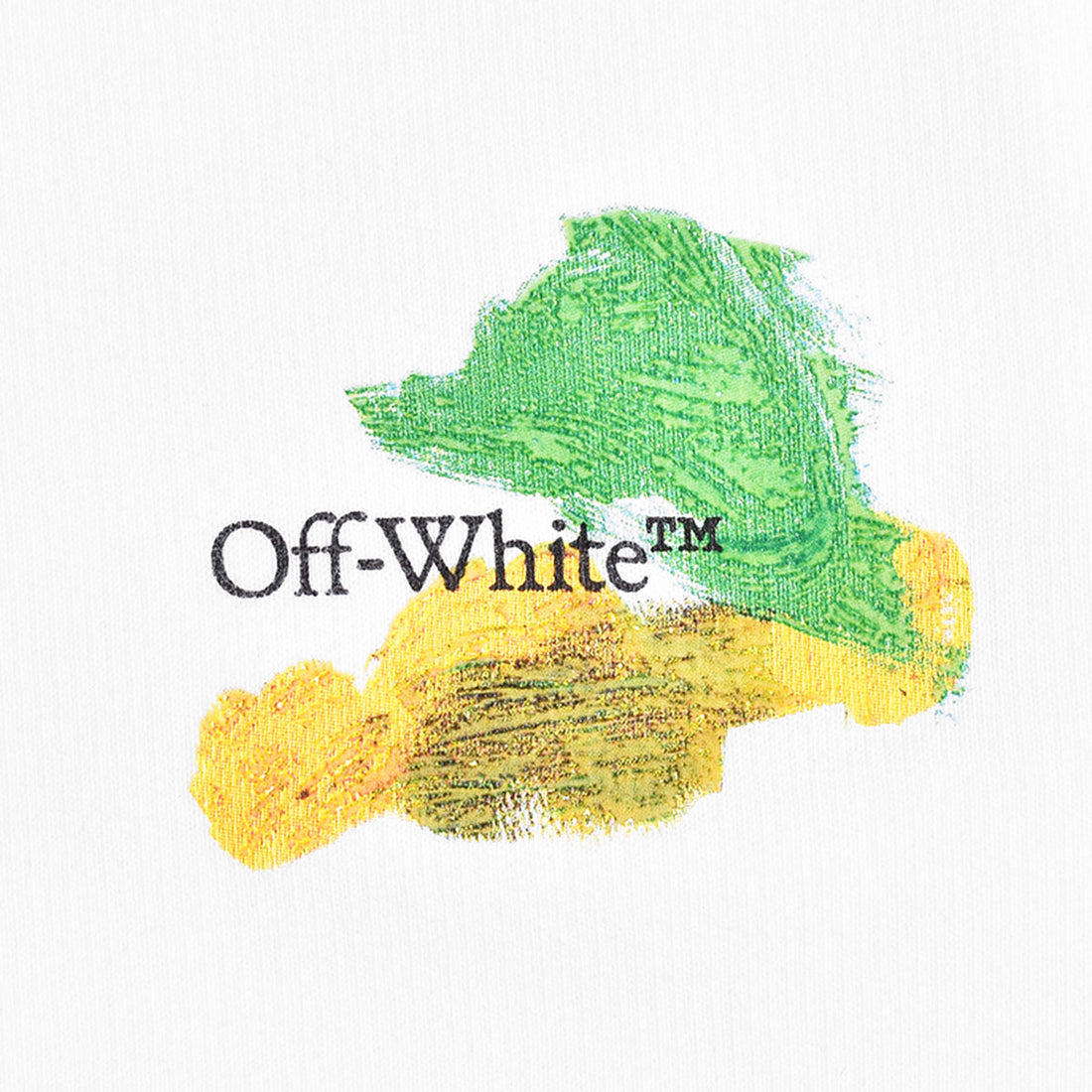 [Off-White]BRUSH ARR SLIM CREWNECK/WHITE(OMBS23-RTW0082)