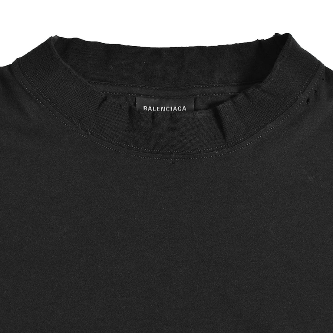 [BALENCIAGA]L/S oversized T-Shirt/BLACK(739783TOVF4)