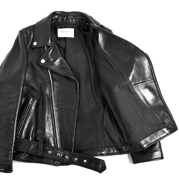 vintage leather THE/ a riders jacket/BLACK(1001402521)