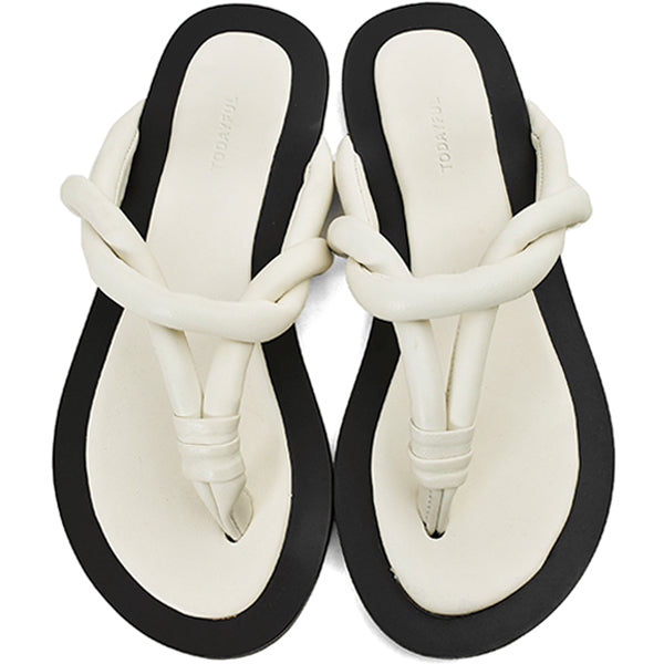 Tong Slide Sandals/WHITE(12111051) – R&Co.