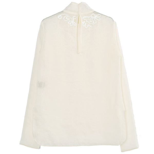 Sheer Embroidery Blouse/IVORY(12210408)