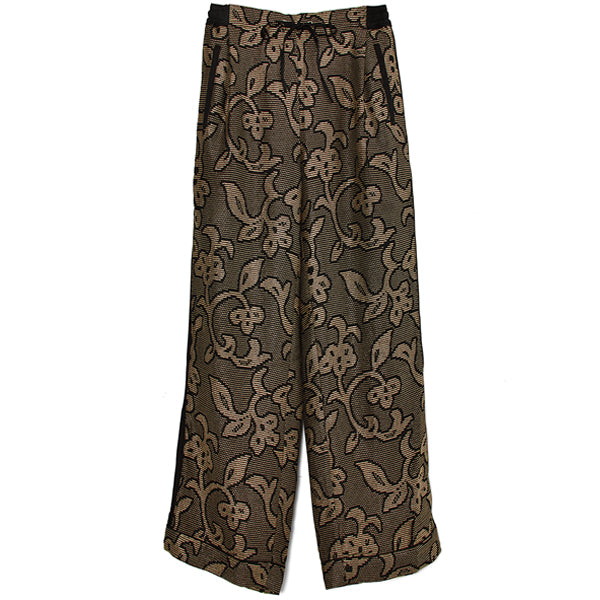 Jacquard Leaf Roughpants/BLACK(12210704) – R&Co 