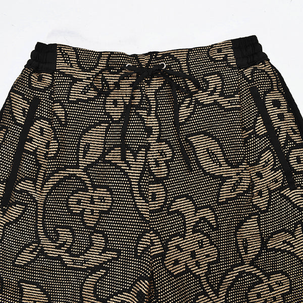 Jacquard Leaf Roughpants/BLACK(12210704) – R&Co 