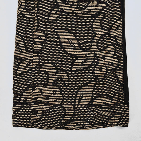 Jacquard Leaf Roughpants/BLACK(12210704) – R&Co 