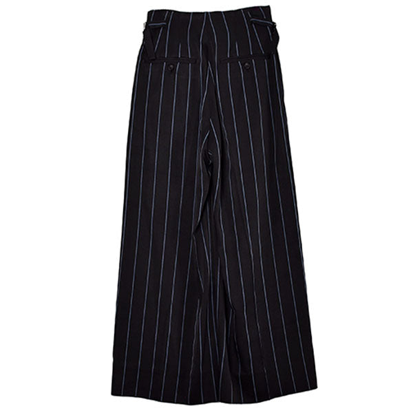 T/R pinstriped high waist pants/BLACK(1325105006)
