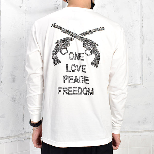 ONE LOVE L/S T-SHIRT/WHITE(21FGT-06)