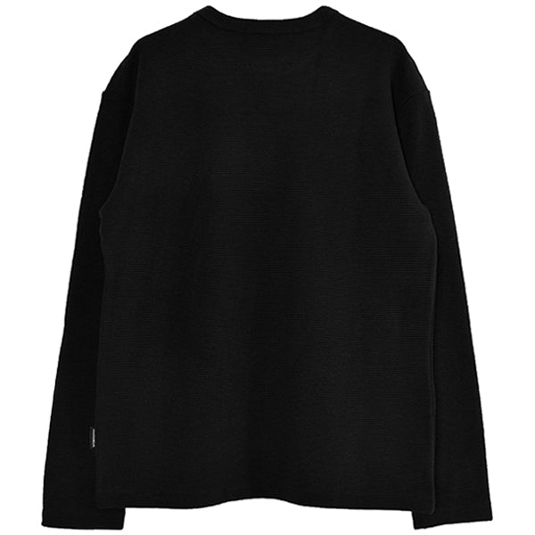 SMILE WAPPEN WAFFLE L/S T-SHIRT/BLACK(21MGT-02)