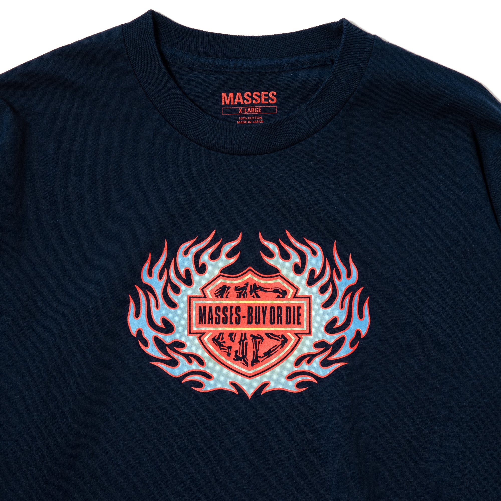 トップス MASSES T-SHIRT L/S FLAME3 NAVY MASSES]T-SHIRT L/S FLAME3/NAVY – R&Co.