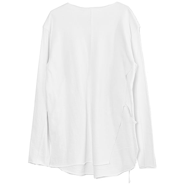 BELTED SWEAT PULLOVER/WHITE(371L21)