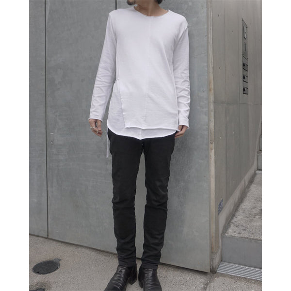BELTED SWEAT PULLOVER/WHITE(371L21)