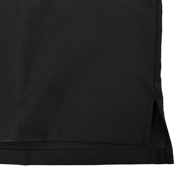 irregular V-neck shirt/BLACK(4877 pe02v)