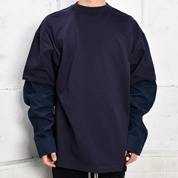 Patched Sleevs/NAVY(671401-TLVF3)