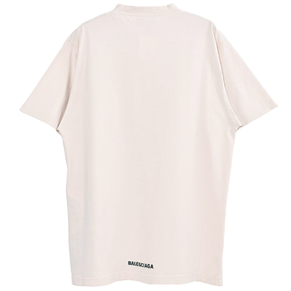 Long Boxy T-shirt/WHITE/BLACK(681045-TLVH9)