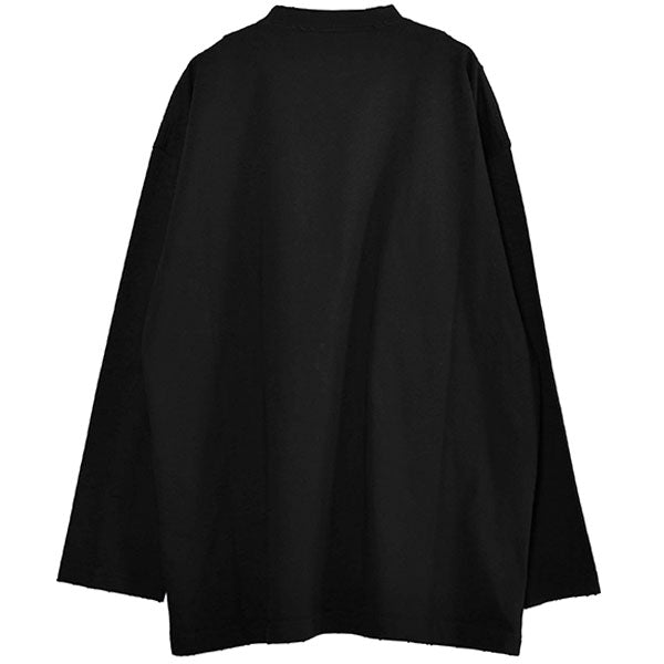 L/S Oversized T-Shirt/BLACK/WHITE(681046-TNVL1)