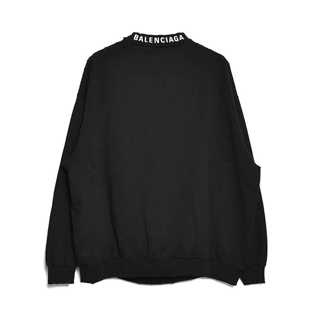 [BALENCIAGA]Oversized Crewneck Sweater/BLACK/WHITE(745007TOVF3)