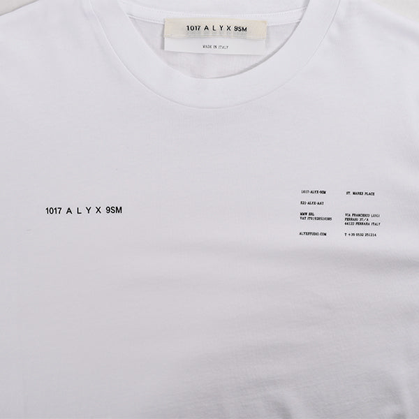 INSERT DOUBLE LOGO S/S TEE/WHITE(AAMTS0205FA01)