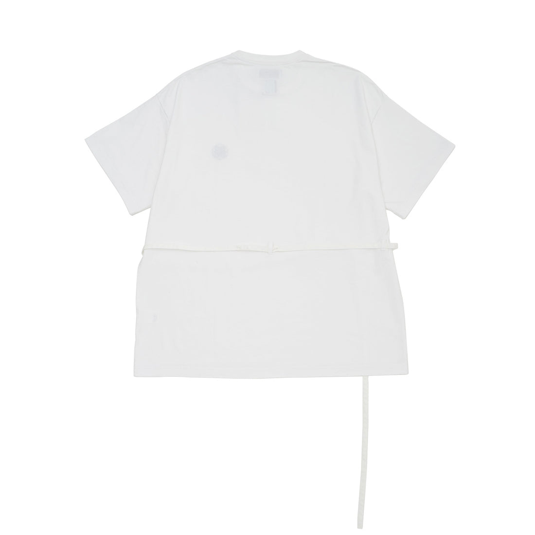 [FACETASM]BELTED BIG TEE/WHITE(ABH-TEE-U01)