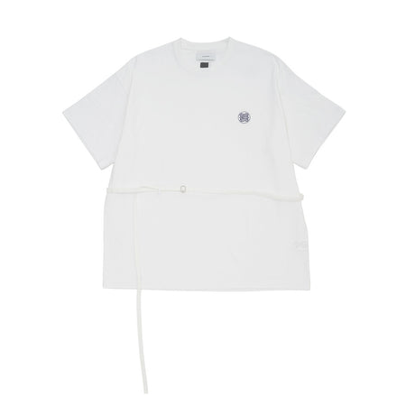 [FACETASM]BELTED BIG TEE/WHITE(ABH-TEE-U01)