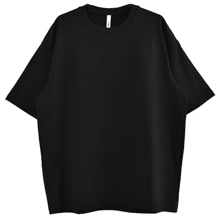 ウルティマシルキー天竺 オーバーサイズSS Tシャツ/BLACK(AJ21-023)
