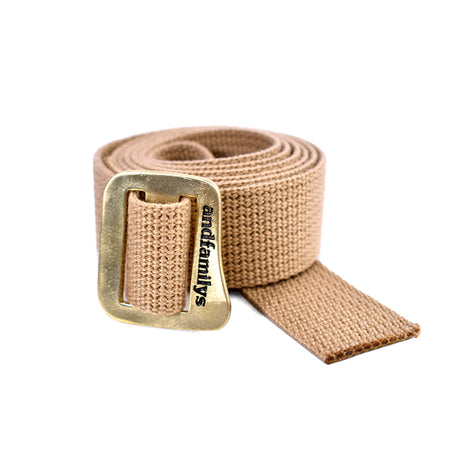 [ANDFAMILYS] WEBBED BELT "NRW" /BRASS/BEIGE(SP-22041)