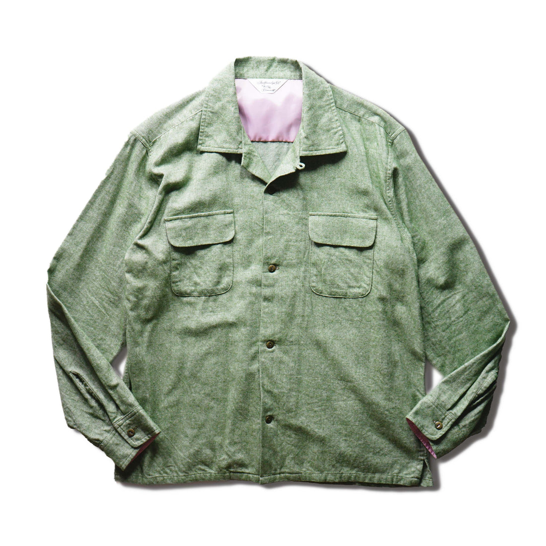 Open Collar Flannel Shirts/PG(SHL-2301724)