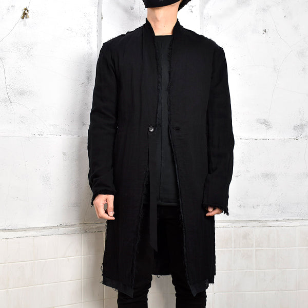 [ASKYY] LAYRED LONG JACKET/BLACK/BLACK(353H8)