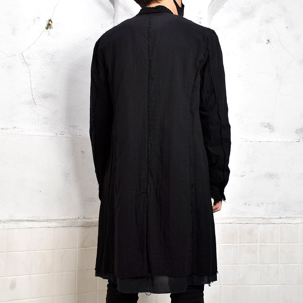 [ASKYY] LAYRED LONG JACKET/BLACK/BLACK(353H8)