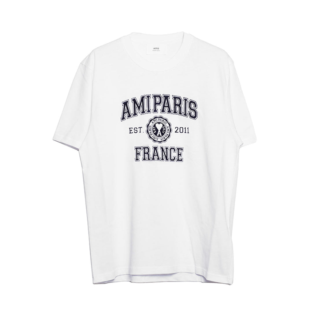 [ami alexandre mattiussi]AMI PARIS FRANCE TEESHIRT/WHITE(HTS008.726)